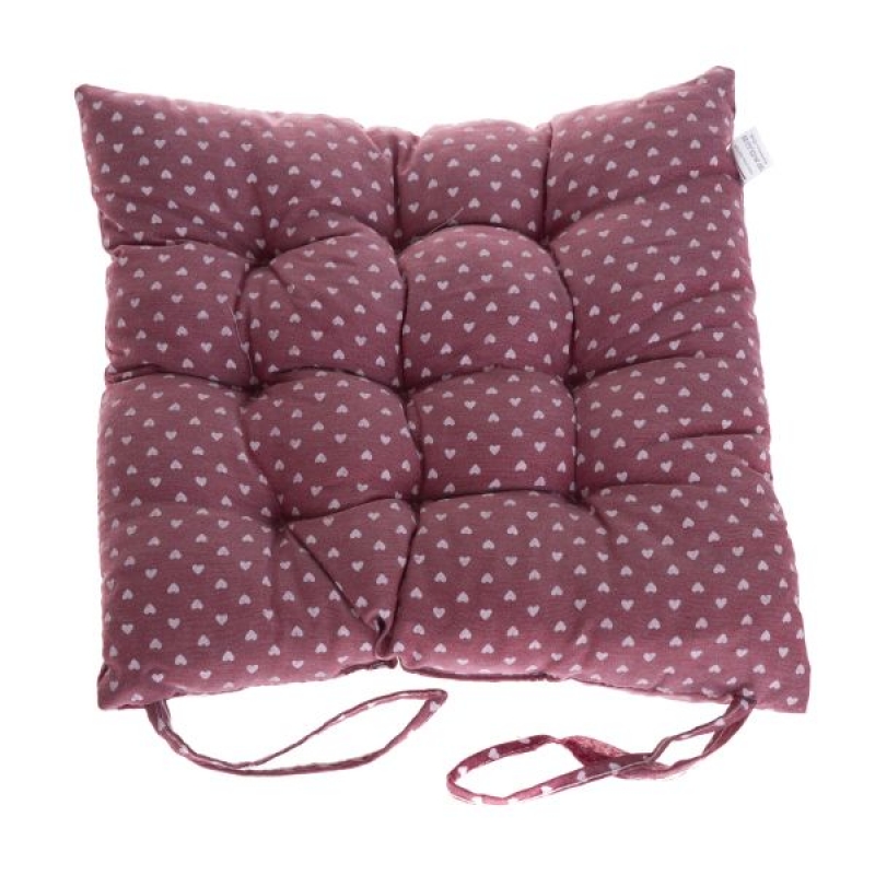 Podsedák na stoličku 40x40 cm bordó