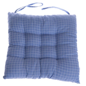 Podsedák na stoličku modrý 40x40cm