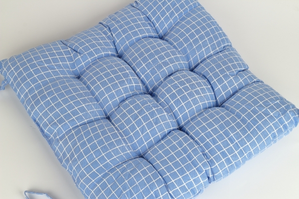 Podsedák na stoličku modrý 40x40cm