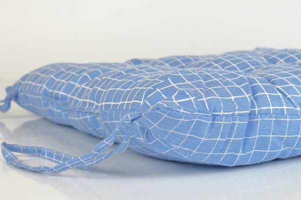 Podsedák na stoličku modrý 40x40cm