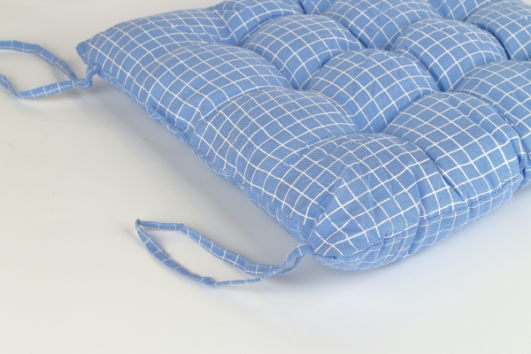 Podsedák na stoličku modrý 40x40cm