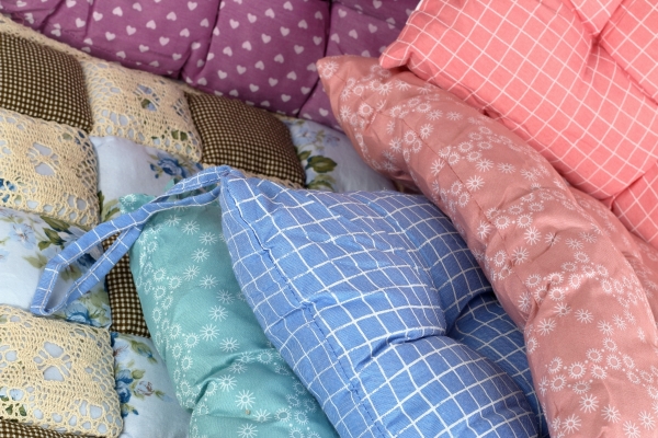 Podsedák na stoličku modrý 40x40cm