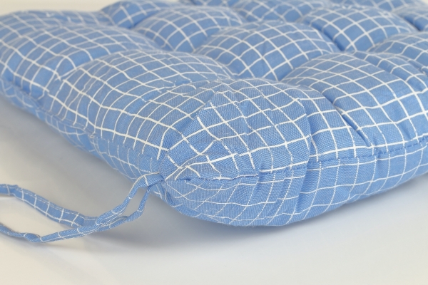 Podsedák na stoličku modrý 40x40cm