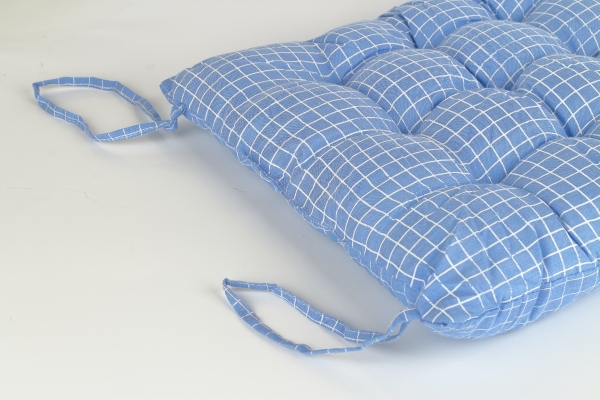 Podsedák na stoličku modrý 40x40cm