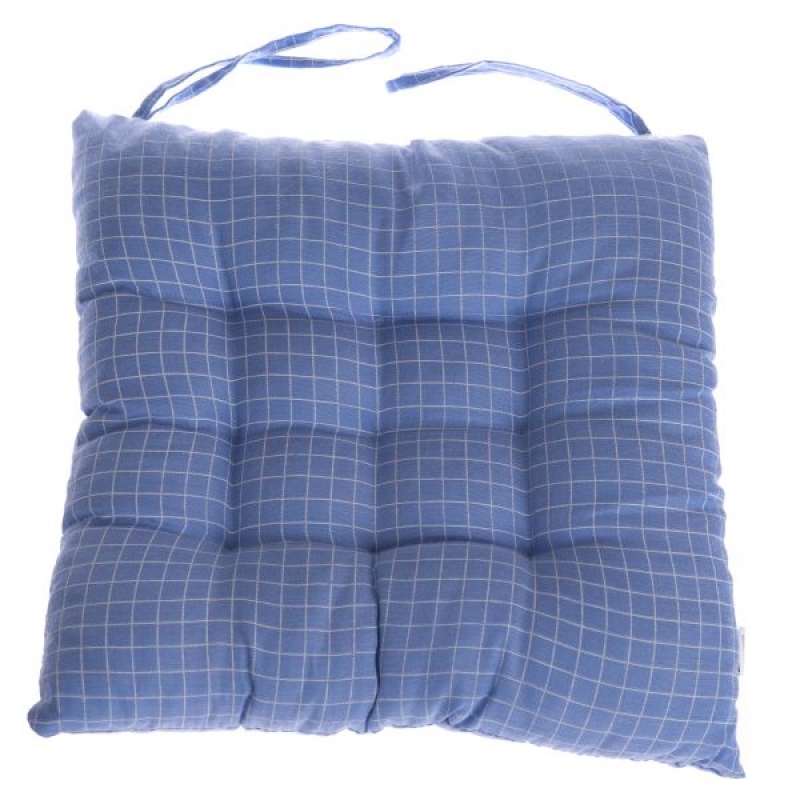 Podsedák na stoličku modrý 40x40cm