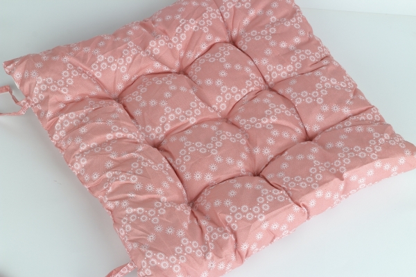 Podsedák na stoličku ružový 40x40cm