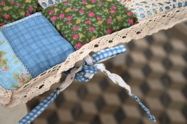 Podsedák na stoličku zelenomodrý 40x40cm