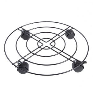 Podstavec pod kvetináč okrúhly na kolieskach 38,2 cm