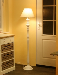 Podstavec stojacej lampy biela 136cm