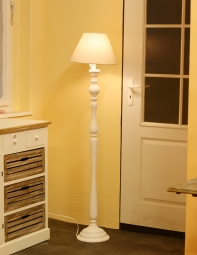 Podstavec stojacej lampy biela 136cm