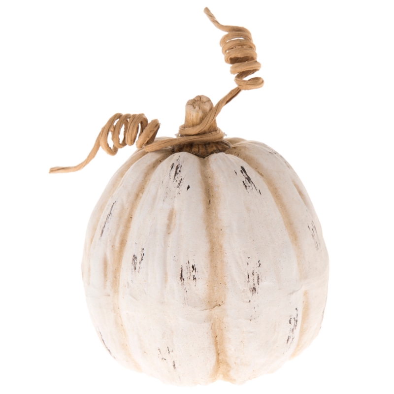 Jesenné dekorácie do kvetináča tekvica