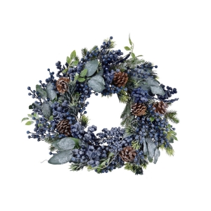 Jesenná dekorácia na dvere veniec 55x55x17cm