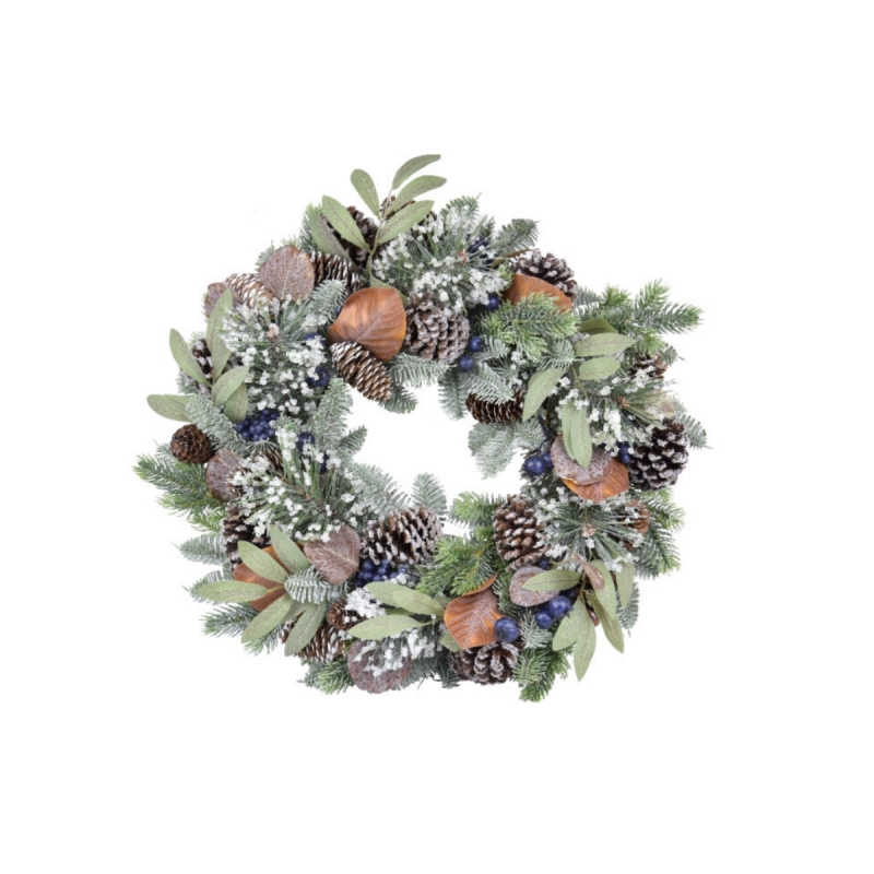 Jesenný veniec z lístia 50x50x17cm