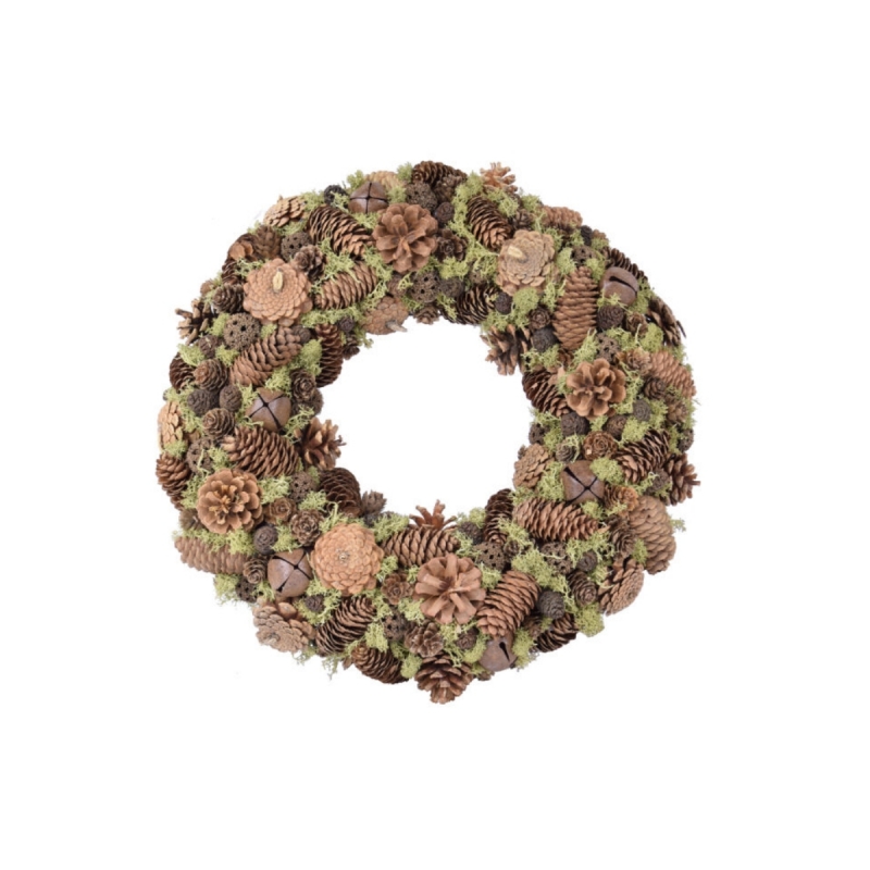 Jesenný veniec zo šišiek 46x46x9cm