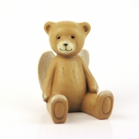Rozprávkový medvedík drevený 11cm