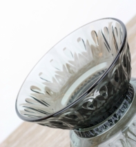 Pohár na zmrzlinu Lyonnais antracit 14cm