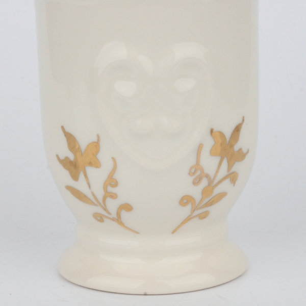 Pohár na zubné kefky zlatý ornament 11cm