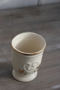 Pohárik na zubnú kefka- pozlátený