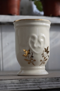 Pohárik na zubnú kefka- pozlátený