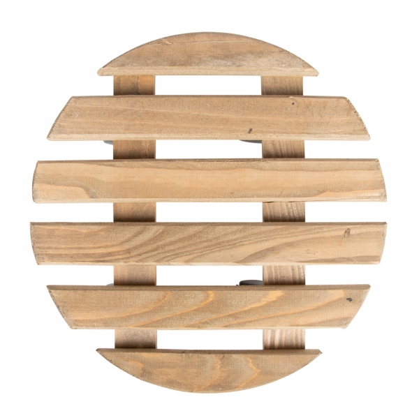 Pojazdný podstavec pod kvetináč 28cm hnedá