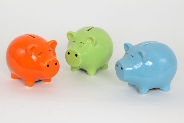 Pokladnička prasiatko oranžové