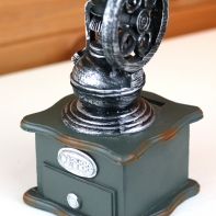 Pokladnička retro mlynček na kávu 19x10 cm