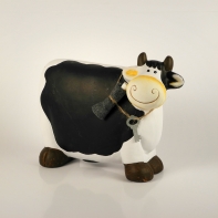 Pokladnička s tabuľkou - krava