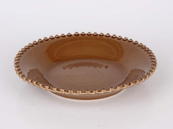 Polievkový tanier PEARL kávový 24cm
