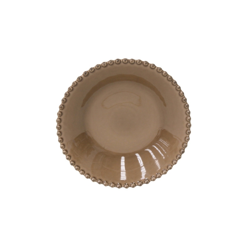 Polievkový tanier PEARL kávový 24cm