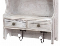 Polica do kuchyne so zásuvkami a vešiačiky 42x56x15cm