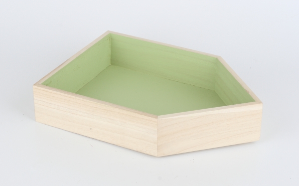 Policka domček zelený 30x20x6cm