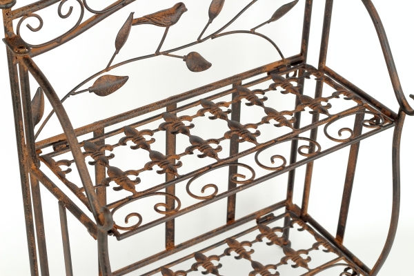 Polička na kvety 38 x 19,5 x 49 cm kovová