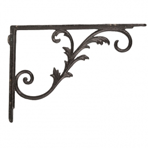 Policová konzola s lístkami