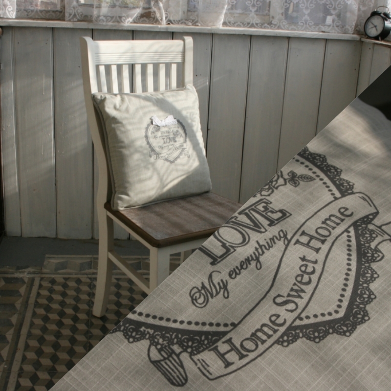 Vankúš s výplňou Home sweet home 40x40cm