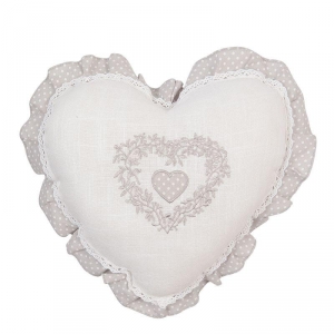 Vankúš s výplňou srdca 33x33cm