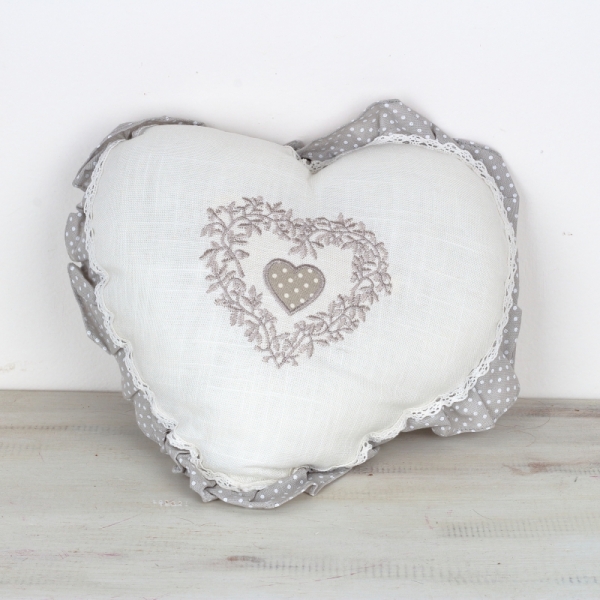 Vankúš s výplňou srdca 33x33cm