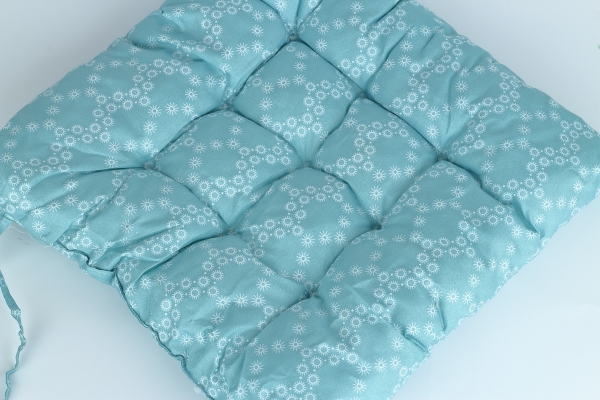 Vankúšik na stoličku svetlo modrý 40x40cm