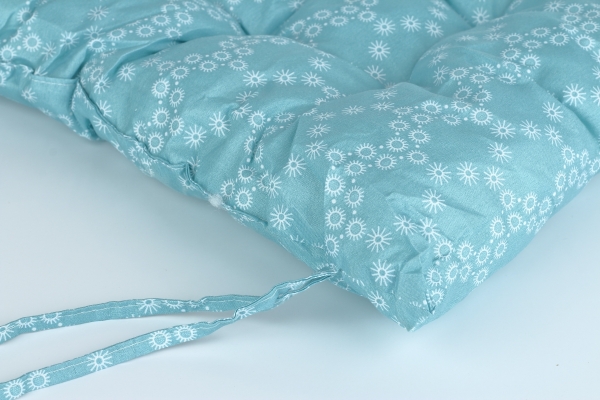 Vankúšik na stoličku svetlo modrý 40x40cm