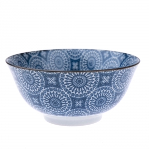 Porcelánová miska modrá s ornamentami