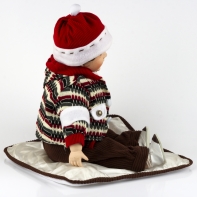 Porcelánová bábika - chlapček 55cm