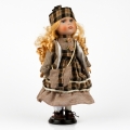 Porcelánová bábika Eleonora 30cm + držiak na bábiku