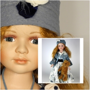 Porcelánová bábika Johana 70 cm s certifikátom