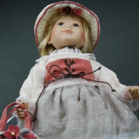 Porcelánová bábika Konstanze 55cm