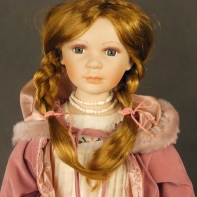 Porcelánová bábika Leona ručne vyrábaná 70 cm