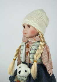 Porcelánová bábika stojaci Vaneska 30cm