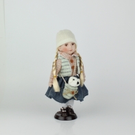 Porcelánová bábika stojaci Vaneska 30cm