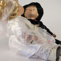 Porcelánová bábika svadobný pár