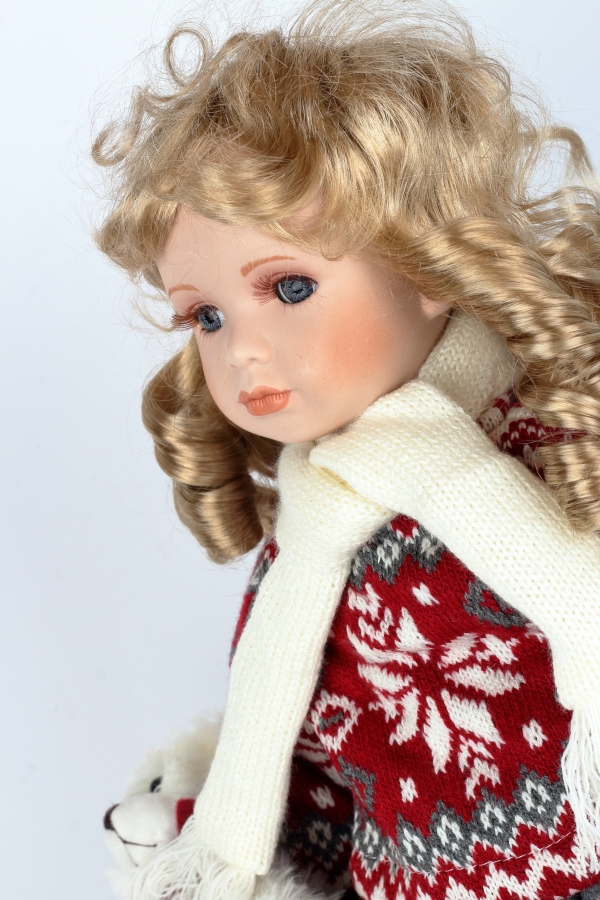 Porcelánová bábika Valentína 47cm