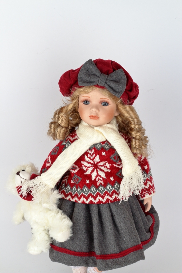 Porcelánová bábika Valentína 47cm