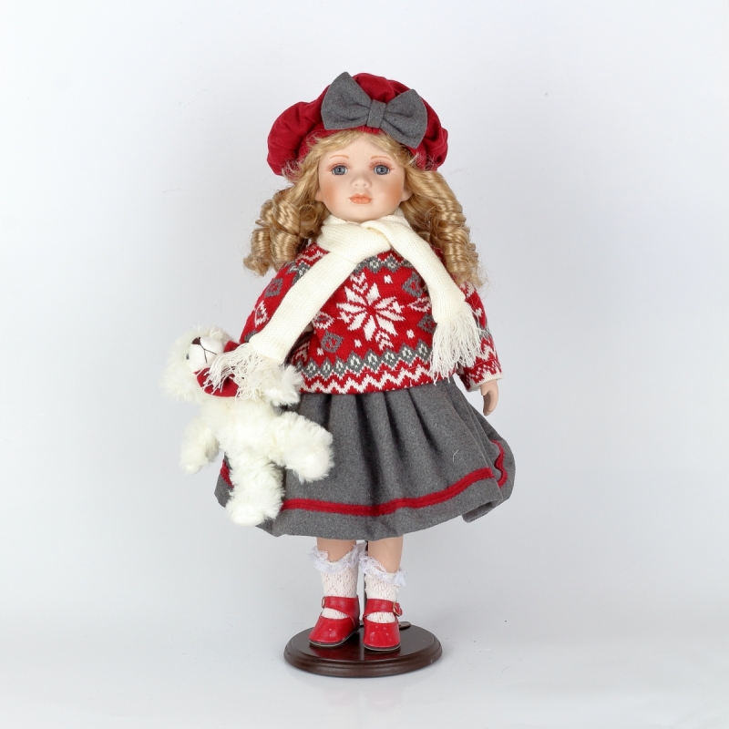 Porcelánová bábika Valentína 47cm